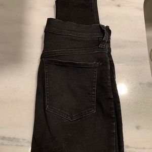 FREE PEOPLE black, high waist skinny jeans
